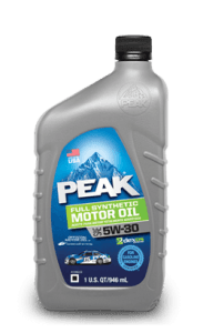 PEAK FULL SYNTHETIC 5W30 MOTOR OIL