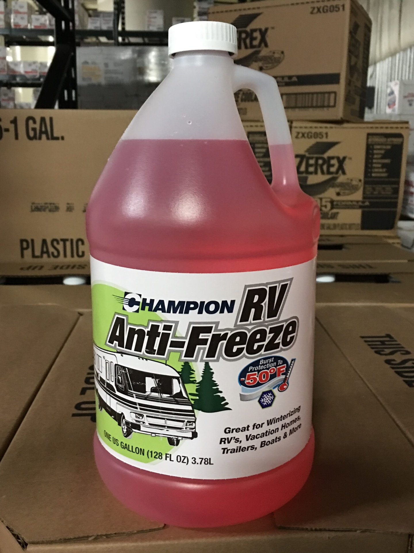 Champion RV Antifreeze - 6/1 Gallons Case.