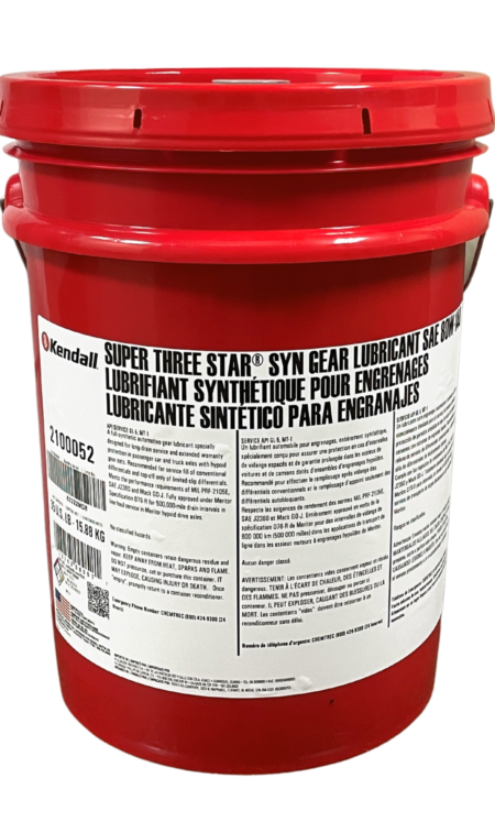 Kendall Super 3 Star Synthetic Gear Lube 80W140