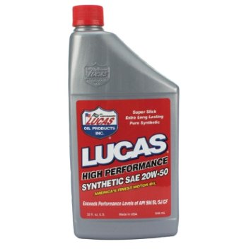 Lucas Synthetic 20W50 Motor Oil - 6/1 Qts.Case