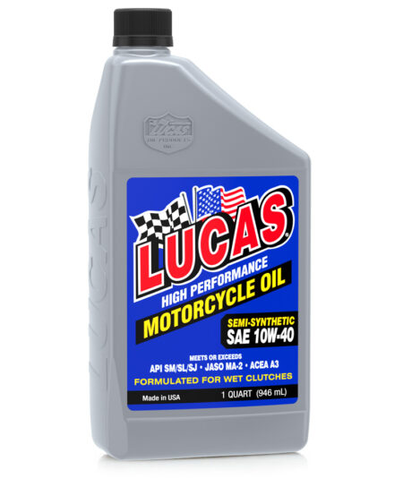 Lucas Semi-Synthetic 10W40 Motorcycle Oil