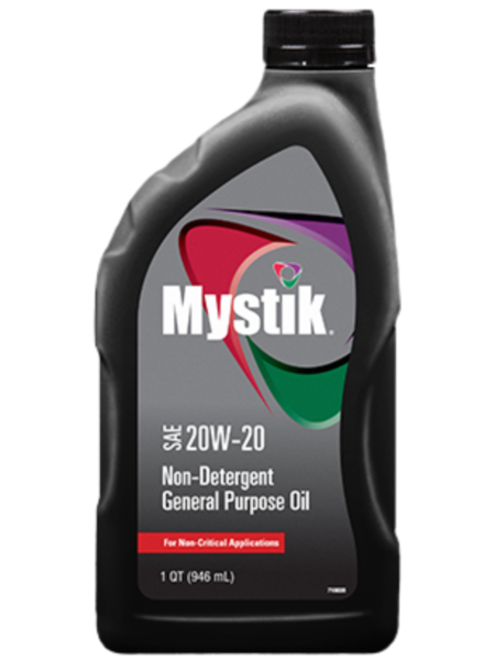 Mystik Non-Detergent 20W Oil